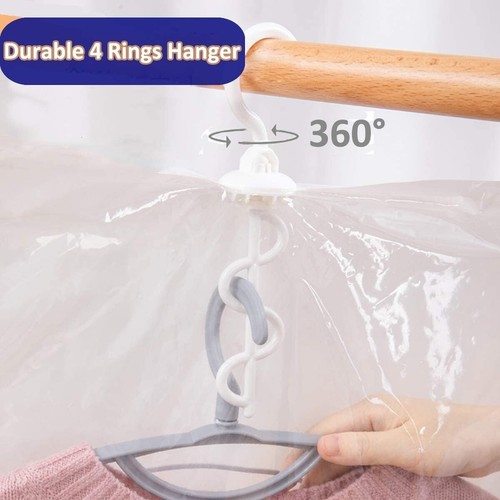 53"x27.6" Hanging Vacuum Storage Bags Space Saver Bags for Clothes, 1 Pack Long - Picture 4 of 11