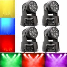 4PCS 70W Moving Head Stage Light 7 LED RGBW DMX DJ Disco Bar KTV Party Lighting