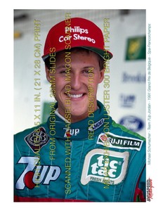8.5X11 IN(21X29 CM) A4 HQ PRINT MICHAEL SCHUMACHER JORDAN ...