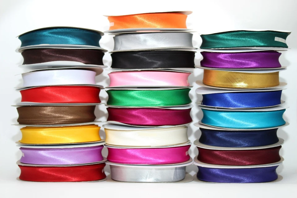 Satin Bias Binding 3/4" (20mm) Wide - 27 colours available- Excellent quality - Image 3 of 3