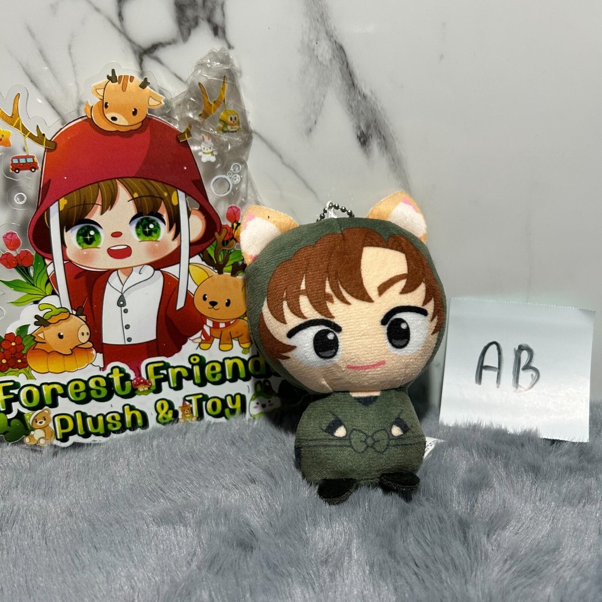 Nintama Rantarou Marutto Chimari Zenpouji Isaku Plush Keychain Toy