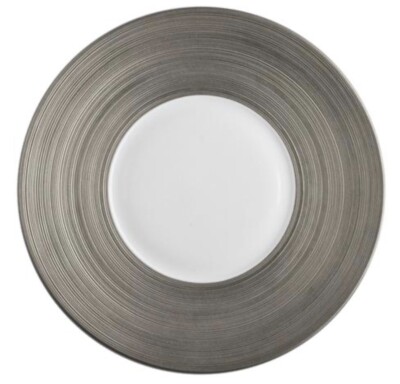 JL Coquet Hemisphere Platinum Dessert Plate (Full Rim)