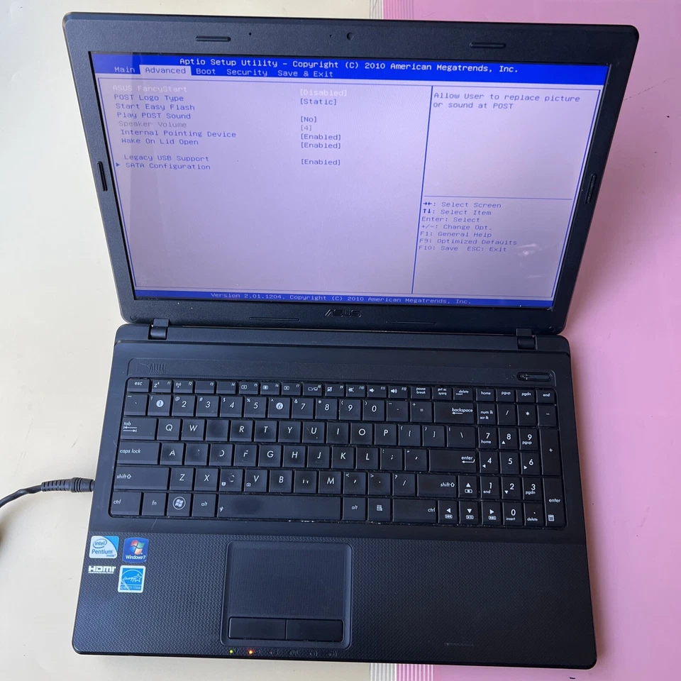 ASUS X54C 15.6" Intel Pentium B960 2.20Ghz 4GB RAM 0GB HDD PARTS OR Repair - Image 2 of 4