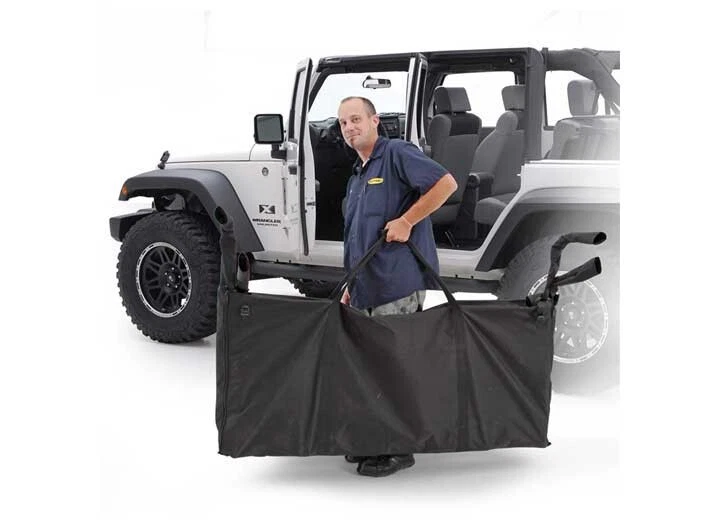 Smittybilt Soft Top Storage Bag 2007-18 Jeep Wrangler JK TJ JL 2 4 Dr Black Foto 3 de 4