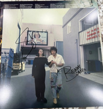SELENA GOMEZ Benny Blanco I Said I Love You First Candy Cane Red Signed Vinyl LP