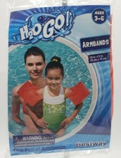 H2O GO Children's Arm Float Device Ages 3-6 for Pool or Beach New and Red
