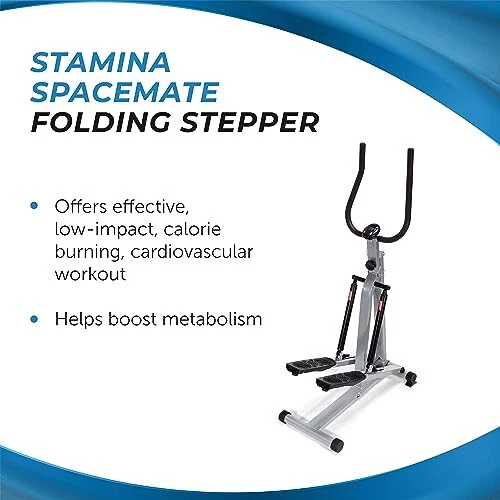 Stamina Products 40-0069 Spacemate Adjustable Folding Exercise Fitness Stepper M - Image 2 of 4