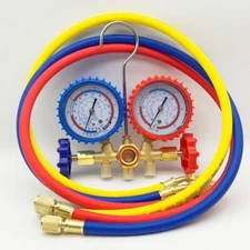 3 Way HAVC Manifold Gauge Set for R22/R134a/R12/R404a Refrigeration Charging