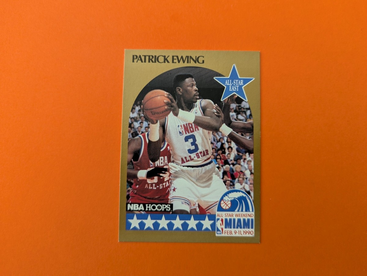 1990 NBA Hoops Patrick Ewing All-Star East Basketball Card #4
