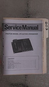 Proton 270 service manual original repair book stereo car radio