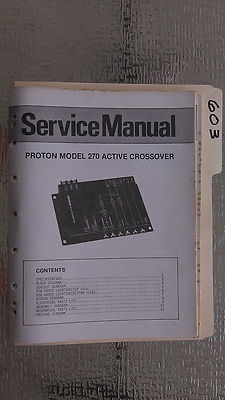 Proton 270 service manual original repair book stereo car radio crossover