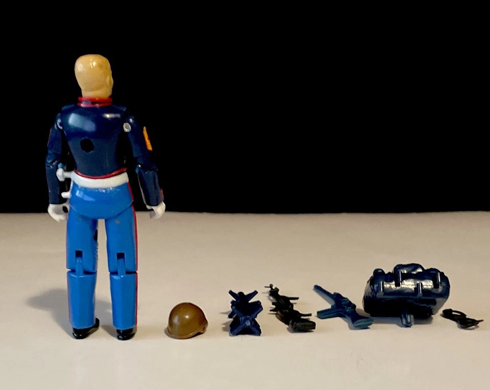 Juego de 7 figuras de acción vintage GI Joe GUNG HO V2 vestido azul 1987 Foto 3 de 4