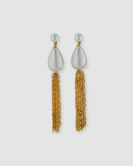 Kenneth jay hotsell lane tassel earrings