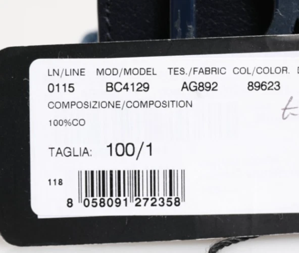 Cinturón DOLCE & GABBANA Azul Algodón Cuero DG Logo Metal Hebilla 100cm/40in 370usd Foto 2 de 4