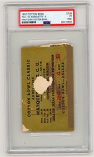 1ST DEBUT FIRST EVER COTTON BOWL OLD 1937 TICKET STUB PSA TCU VS MARQUETTE RARE