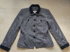 Kasper For ASL Black  White Checkered Button Up Blazer Jacket Womens Size 8