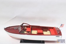 Chris Craft Sea Skiff Schiffsmodell, Schiffsmodell aus Holz steht zum Verkauf