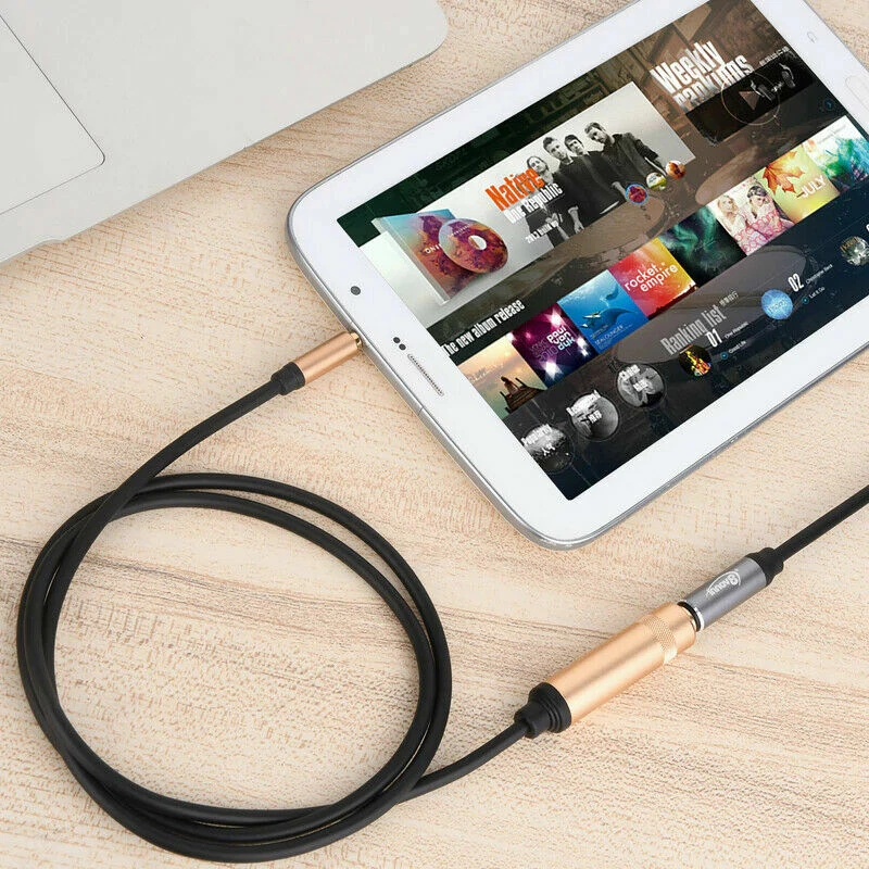 3.5mm AUX Male Jack to 6.35mm TRS Female Converter Adapter Audio Cable 1M - Image 4 of 4