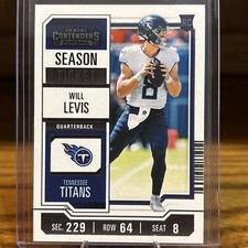 Will Levis Rookie Game Ticket 2023 Panini Contenders Football #97 Titans
