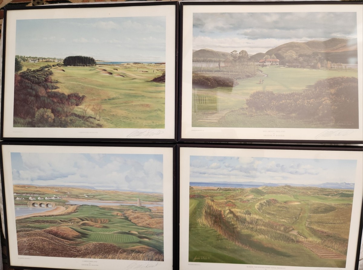 GRAEME BAXTER W. 版画 ダンロップフェニックス 90⁄570 Golf Graeme
