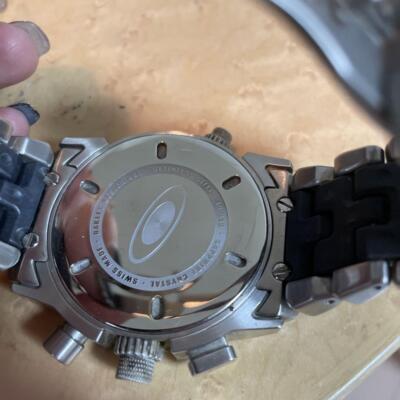 Oakley wrist watch Twelve Gage silver Color accessories golf sport