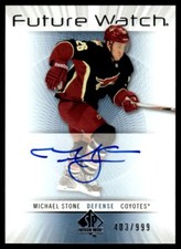 2012-13 SP AUTHENTIC FUTURE WATCH AUTO Michael Stone Rookie Auto 403/999 Phoenix