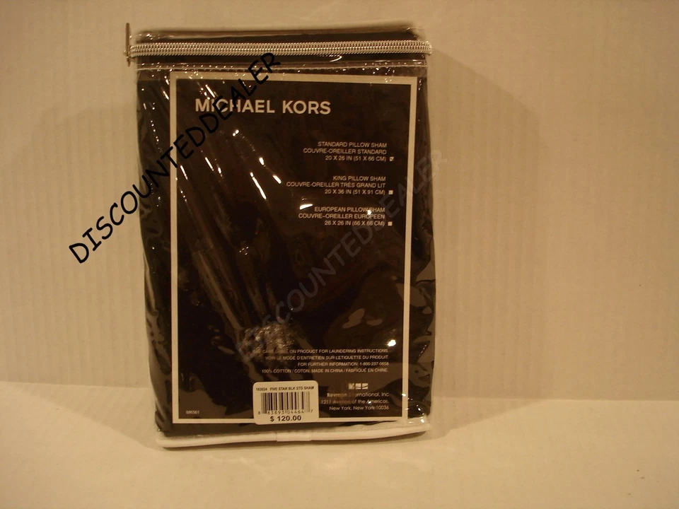 Michael Kors CINCO INICIO ESTÁNDAR FARSA NEGRA RAYA NUEVO $120 Foto 4 de 4