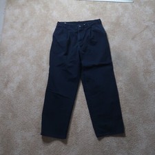 vintage Dockers Straight Leg khaki Pants Men's 36x32 34x30 Blue Pleated Front