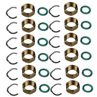 "Verschraubung Fittingsatz 10Er Montage Set 1\" Edelstahl Wellrohr DN20 Solar"