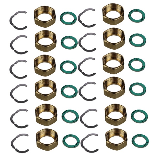 "Verschraubung Fittingsatz 10Er Montage Set 1\" Edelstahl Wellrohr DN20 Solar"-image