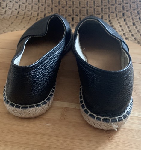Maypole Black Leather Pebbled Flats. Made In Spain Size 41 or 9 Women - Imagen 3 de 10