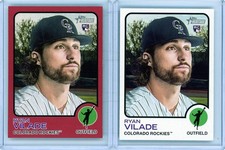 * RYAN VILADE * 2022 TOPPS HERITAGE TARGET RED BORDER RC + BASE # 112