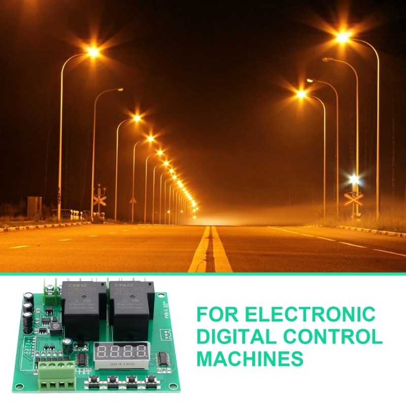 YYB-5 12V 24V Motor Forward/Reverse Control Board Timing Module for ...