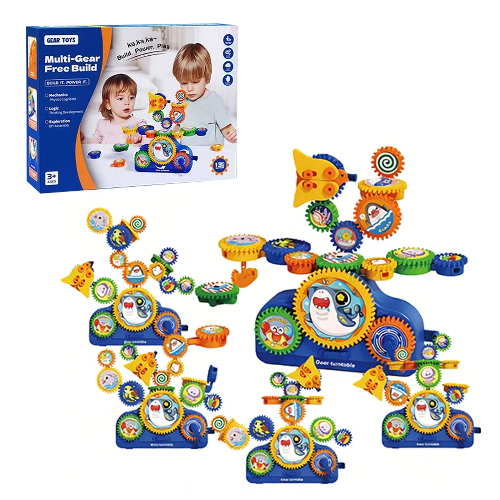 STEM Gears Building Blocks Toys Kids