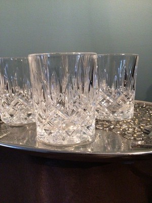4 Riedel Crystal Whiskey Tumblers No Chips or Cracks Slight Scratches Pre-Loved