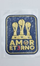 Club Am rica TRICAMPEON 2024 Parche Apertura Liga MX AMOR ET3RNO Sleeve -Blue