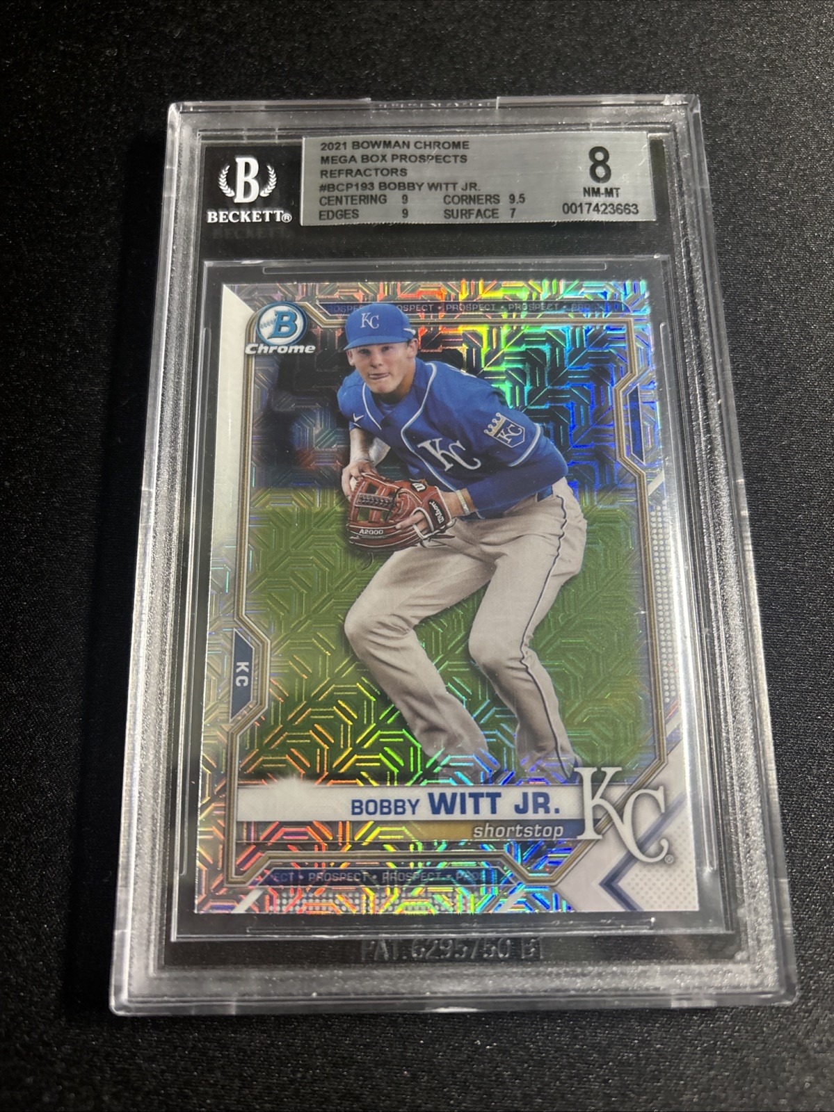 2021 Bowman Chrome Mega Box Prospects Refractor #BCP193 Bobby Witt Jr. Royals