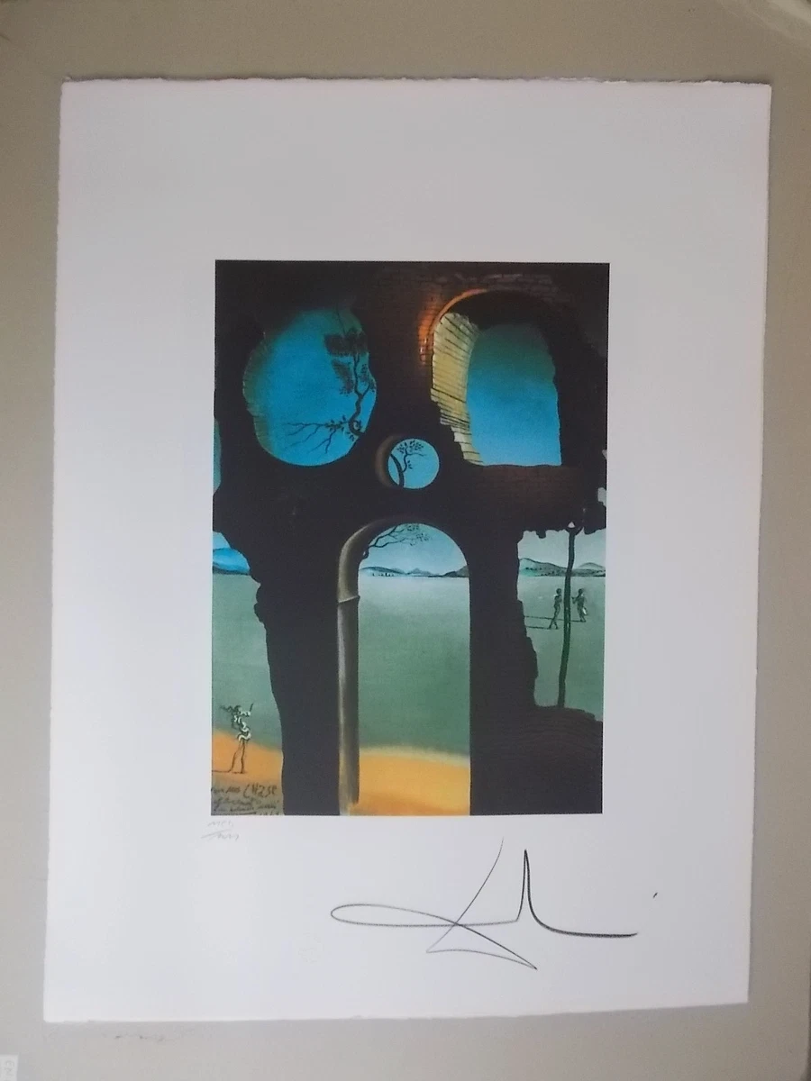 Salvador Dali Lithographie timeless Originale Encadrée Num