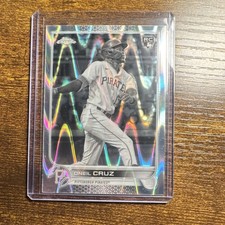 Topps 2022 Chrome Sonic Oneil Cruz Black & White RayWave Refractor Rookie
