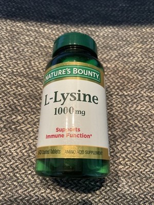 Nature s Bounty L-LYSINE 1000mg 60 Tablets - Supports Immune Health