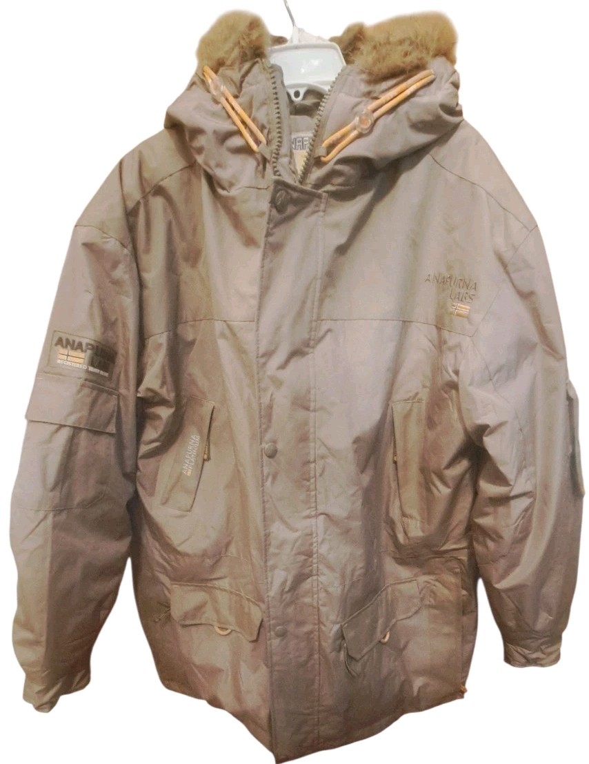 Anapurna Labs Mountaineer Jacket Hooded Size XXL Olive Green