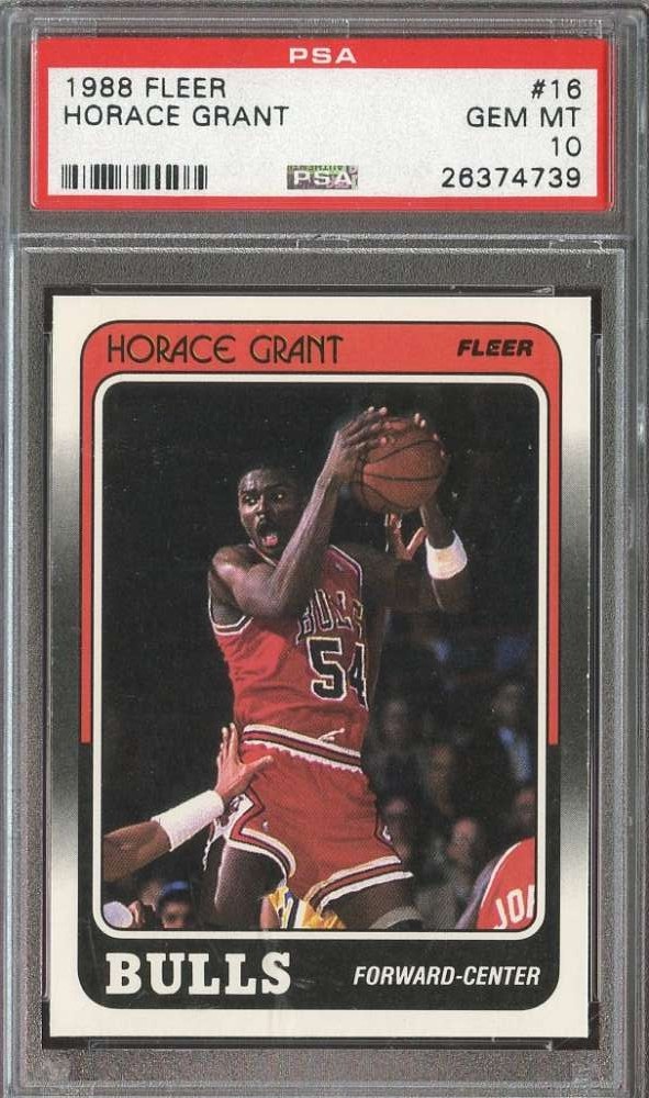 1988-89 Fleer #16 Horace Grant PSA 10 (RC) Bulls