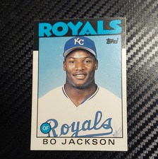 Topps 1986 Traded Bo Jackson #50T Kansas City Royals Rookie Baseball Card