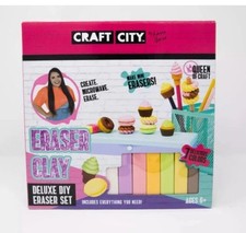 Craft City Eraser Clay Deluxe DIY Eraser Set- NEW