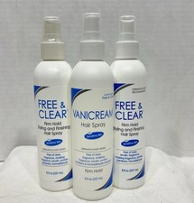3 - Vanicream Free Clear HAIRSPRAY Firm Hold 8oz Styling Finishing Spray