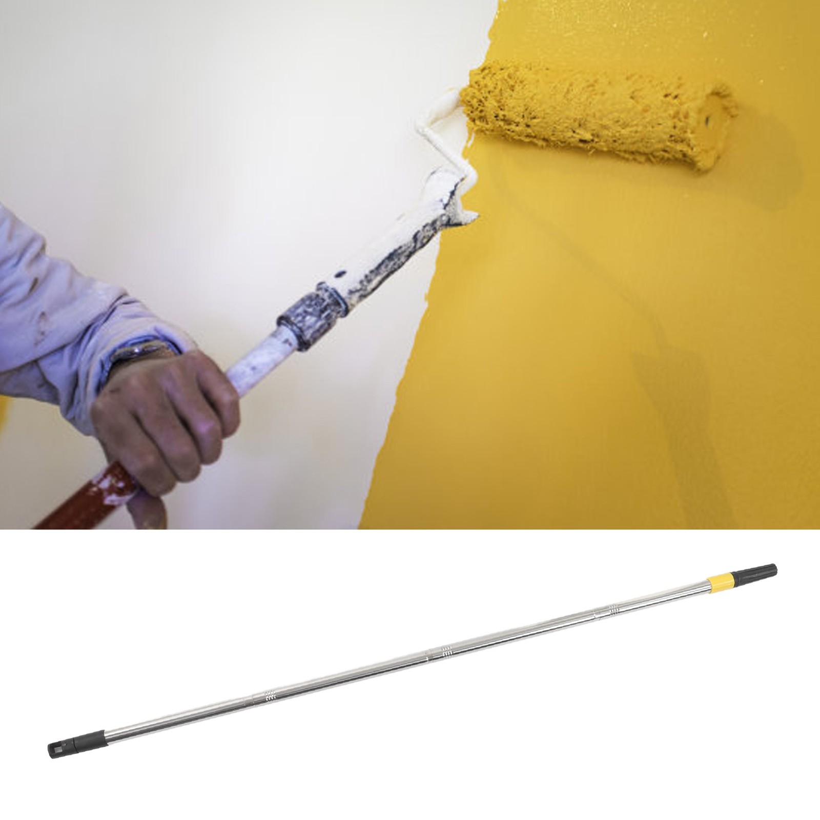 Telescopic Extension Pole Sturdy Lightweight Easy To Store Paint Roller Extensio