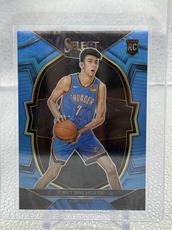2022-23 Select Chet Holmgren RC Light Blue Prizms Concourse /299 Thunder
