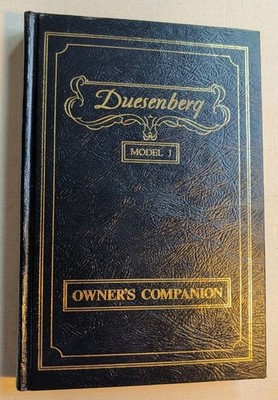 Duesenberg Model J Owner's Companion Hardcover 1974