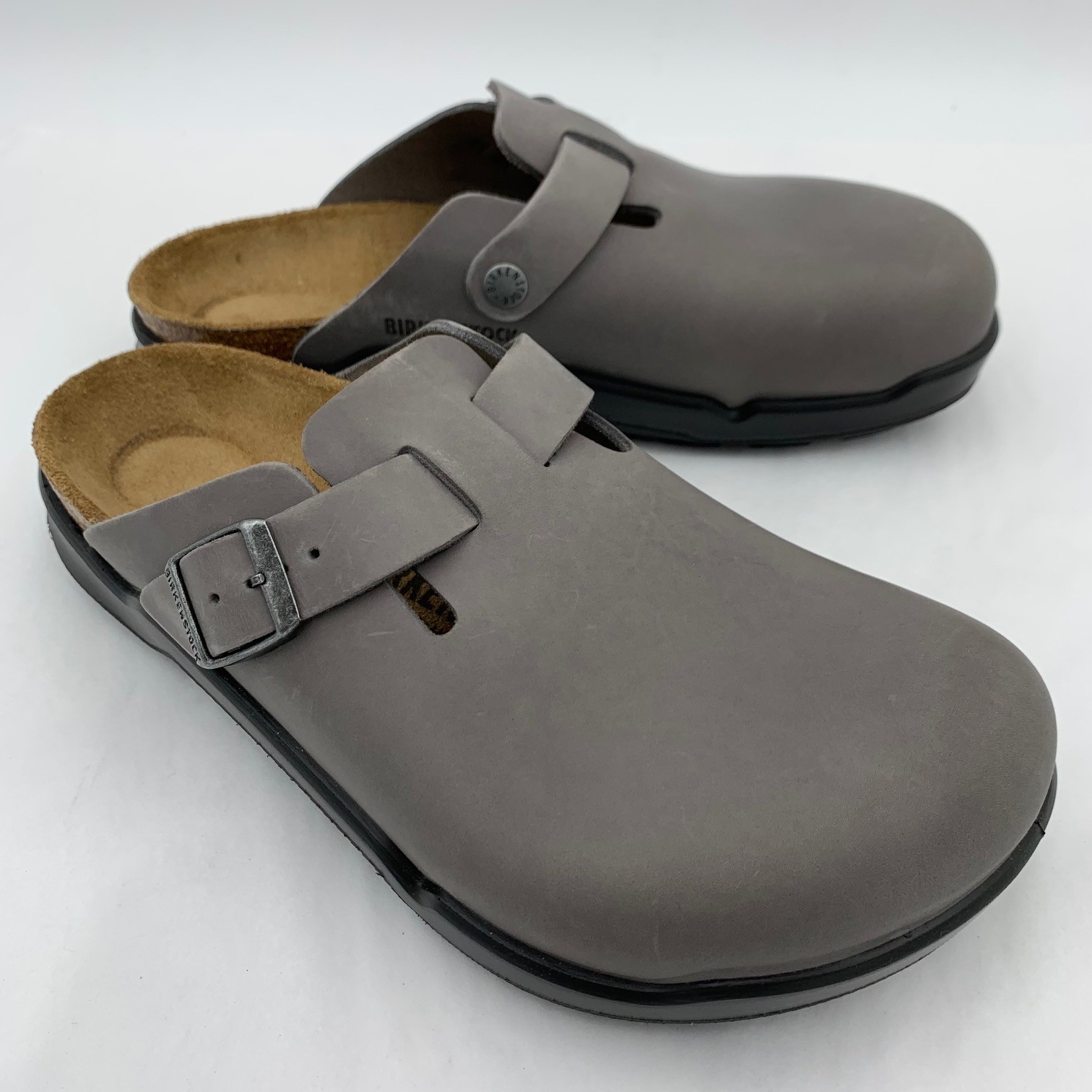 Birkenstock New w/o Box Boston Crosstown Iron Oiled Leather Regular 1030392 image 2