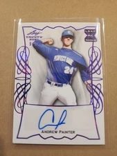 2021 Leaf Trinity Purple Foil AUTO ANDREW PAINTER 9/25
